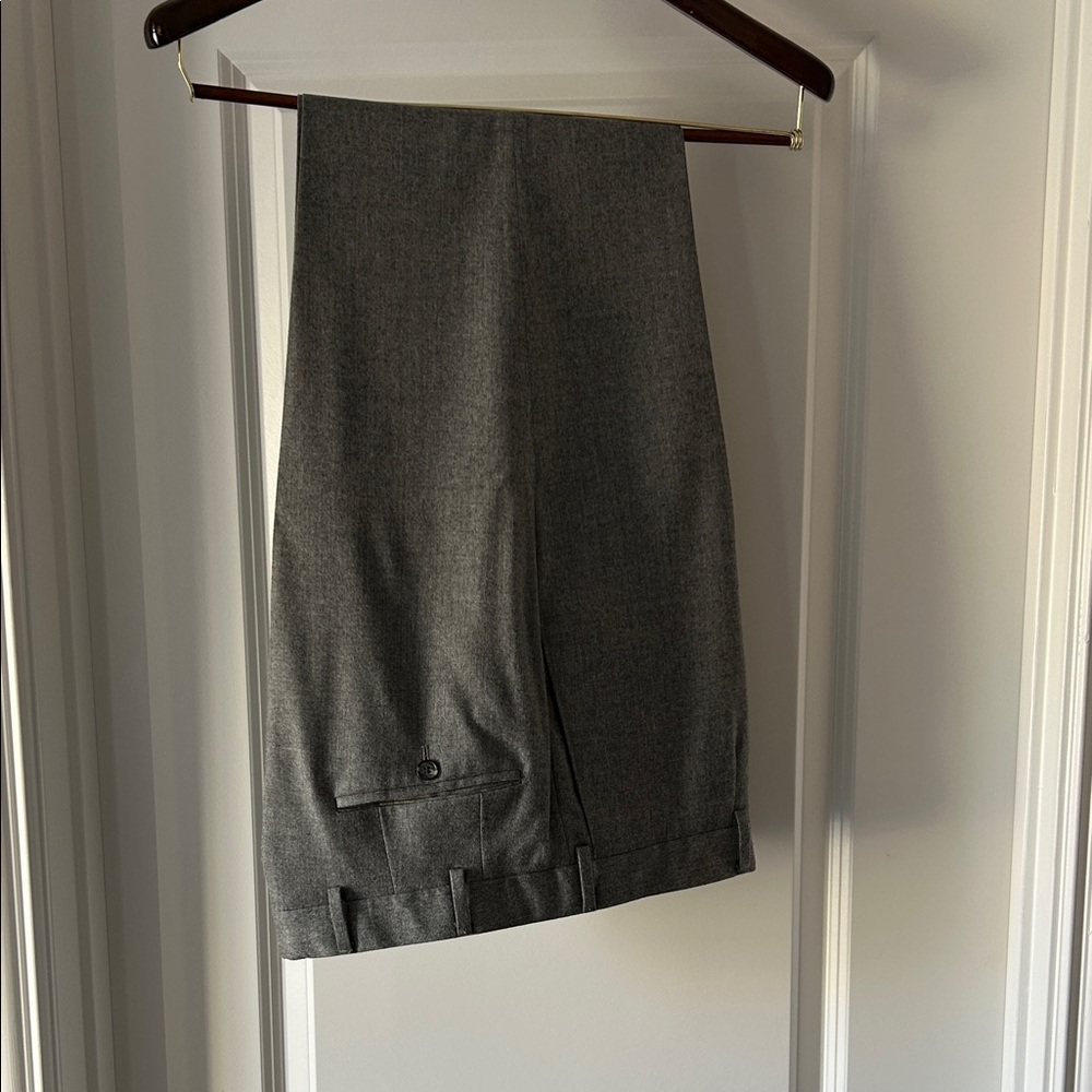 Gray wool Loro Piana men’s slacks
